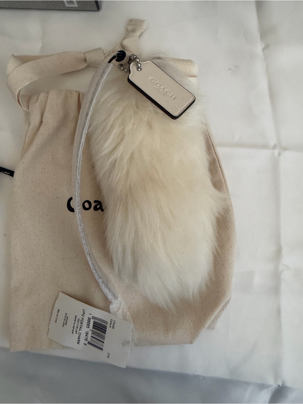 Coachtopia Fluffy Bag Charm In Upcrafted Shearling